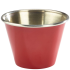 Stainless Steel Ramekin Red 75ml/2.5oz (Pack of 24)