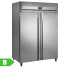 Tefcold Upright Gastronorm Freezer 2 Door Silver 1300 Litre