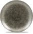 Studio Prints Raku Quartz Black Coupe Plate 26cm