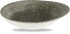 Studio Prints Raku Quartz Black Round Round Dish 16 x 14.5cm