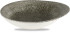 Studio Prints Raku Quartz Black Round Round Dish 18.5 x 16.8cm