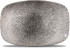 Studio Prints Raku Quartz Black Oblong Plate 23.7 x 15.7cm