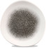 Studio Prints Raku Quartz Black Organic Round Plate 21cm