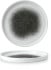 Studio Prints Raku Quartz Black Walled Plate 8.67 Inch
