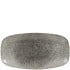 Churchill Studio Prints Raku Quartz Black Chefs Oblong Plate 15.3 x 29.8cm/6 x 11.69" (Pack of 12)