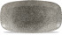 Studio Prints Raku Quartz Black Chefs' Oblong Plate 35.5x18.9cm