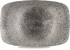 Studio Prints Raku Quartz Black Oblong Platter 13.5x9.1"