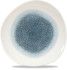Studio Prints Raku Topaz Blue Round Trace Plate 11.25"