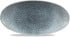 Studio Prints Raku Topaz Blue Oval Chefs Plate 11.8x5.75"