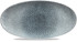 Studio Prints Raku Topaz Blue Oval Chefs Plate 13.75x6.75"