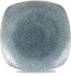 Studio Prints Raku Topaz Blue Square Plate 25.2cm