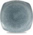 Studio Prints Raku Topaz Blue Square Plate 21.5cm