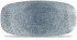 Studio Prints Raku Topaz Blue Chefs' Oblong Plate No. 2 26.9x12.7cm