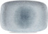 Studio Prints Raku Topaz Blue Oblong Platter 13.5x9.1"