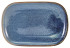 Terra Porcelain Aqua Blue Rectangular Plate 24 x 16.5cm x 12
