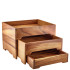 GenWare Acacia Wood 3 Tier Display Stand GN 1/2