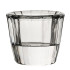 Ribbed Glass Nightlight Tealight Holder Clear (Pack of 12)