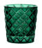 Criss Cross Glass Nightlight Tealight Holder Green (Pack of 12)