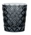 Criss Cross Glass Nightlight Tealight Holder Grey (Pack of 12)