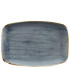 Churchill Stonecast Blueberry Oblong Chefs Plate 13.5x9.1"