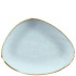 Churchill Stonecast Duck Egg Triangle Chefs Plate 12"x8"