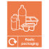 Plastic Packaging Recycling Label Vinyl 150 x 200mm