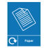 Paper Recycling Label Vinyl 150 x 200mm