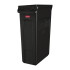 Rubbermaid Slim Jim Bin Waste Container Venting Channels 87 Litre Black