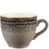 Churchill Studio Prints Homespun Charcoal Black Espresso Coffee Cup 100ml/3.52oz (Pack of 12)