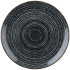 Churchill Studio Prints Homespun Charcoal Black Coupe Plate 21.7cm/8.5" (Pack of 12)
