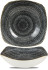 Studio Prints Homespun Charcoal Black Square Bowl 23.5cm 127.9cl