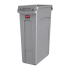 Rubbermaid Slim Jim Bin Waste Container Venting Channels 87 Litre Grey