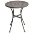 Bolero Round Steel Patterned Bistro Table Grey 600mm