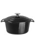 Vogue Black Round Casserole Dish 20.5cm/8" 3.2 Litres/113oz