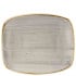 Churchill SPGSOBL11 Stonecast Grey Oblong Chefs Plate 6x5"