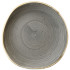 Stonecast Grey Organic Round Plate 18.6cm