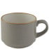 Churchill Stonecast Peppercorn Grey Stacking Cup 227ml/8oz (Pack of 12)