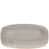 Churchill SPGSXO101 Stonecast Grey Chefs Oblong Plate 10.6"X5"