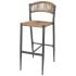 Bolero Eden PE Twist Rattan Outdoor Bar Stool Natural (Pack of 2)