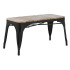 Bolero Bench Slatted Mango Wood Top Black 850 x 370mm (Pack of 2)