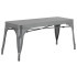 Bolero Bistro Metal Benches Gunmetal 1000mm (Pack of 2)