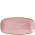 Churchill Stonecast Petal Pink Chefs Oblong Plate 13.875x7.375 Ich (Pack of 6)