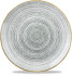 Studio Prints Homespun Stone Grey Coupe Plate 26cm