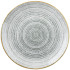 Churchill Studio Prints Homespun Stone Grey Coupe Plate 28.8cm/11.31" (Pack of 12)