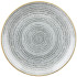 Churchill Studio Prints Homespun Stone Grey Coupe Plate 16.5cm/6.44" (Pack of 12)