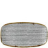 Churchill Studio Prints Homespun Stone Grey Chefs Oblong Plate 15.3 x 29.8cm/6 x 11.69" (Pack of 12)