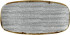Studio Prints Homespun Stone Grey Chefs' Oblong Plate 35.5x18.9cm
