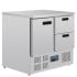 Polar 1 Door and 2 Drawer Counter Fridge 240 Litre