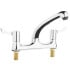 Vogue Twin Mixer Lever Tap Deck Mounted