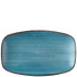 Churchill Stonecast Raw Teal Oblong Chefs Plate 12.1 x 20cm/4.75 x 7.8" (Pack of 12)